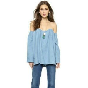 MLM Chambray Plume Top